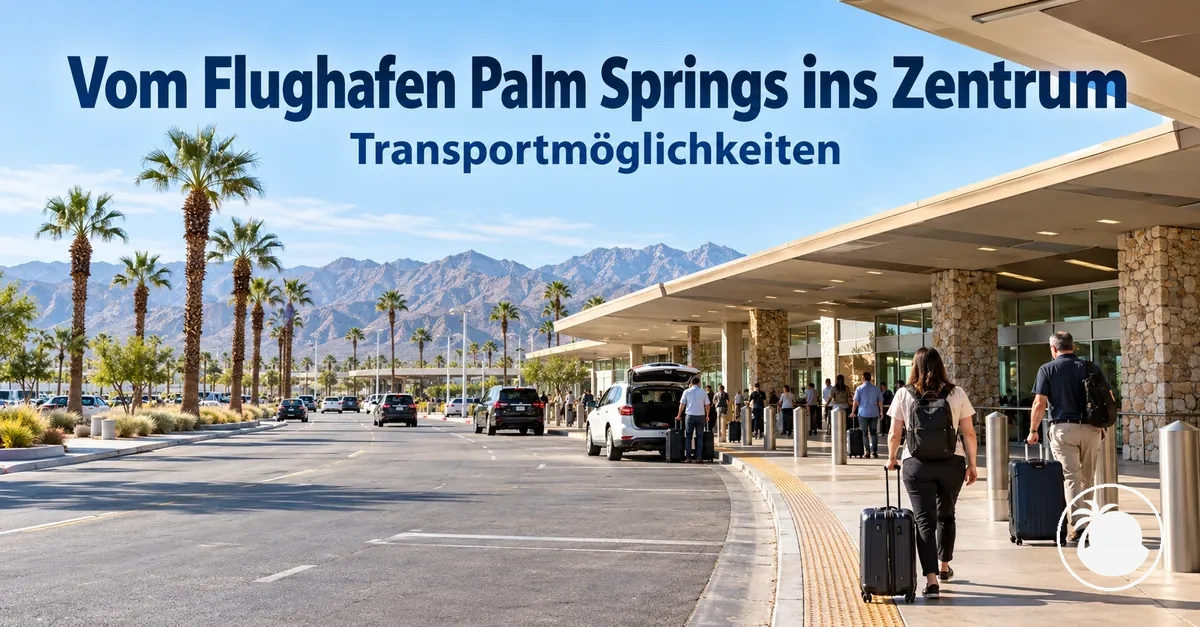 Abholbereich für den Weitertransport am Palm Springs International Airport