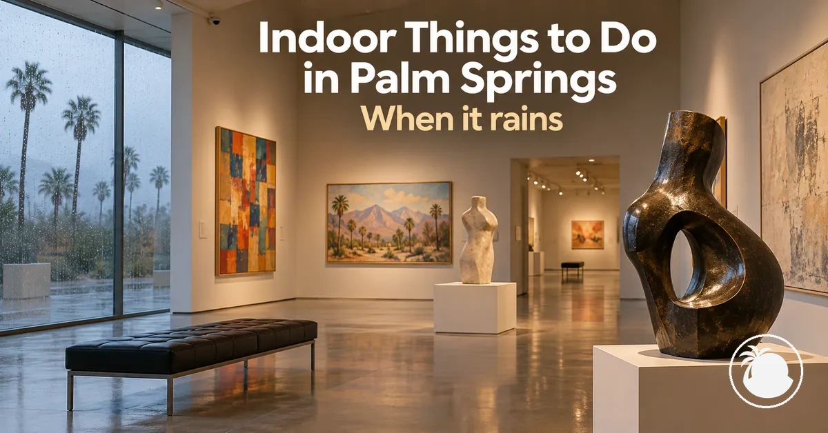 Indoor exhibits at a Palm Springs museum