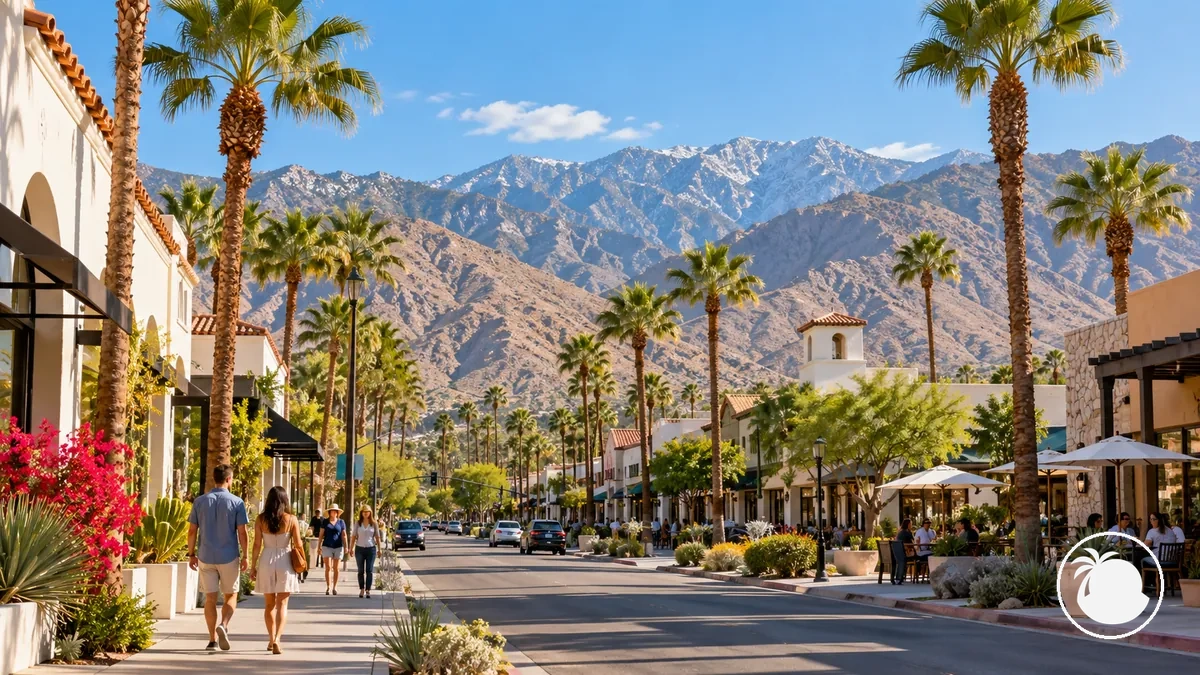 Palm Springs urban and mountain scenery representing different three-day trip priorities