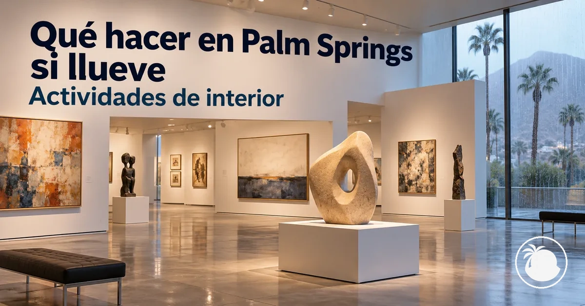 Exposiciones en el interior de un museo de Palm Springs
