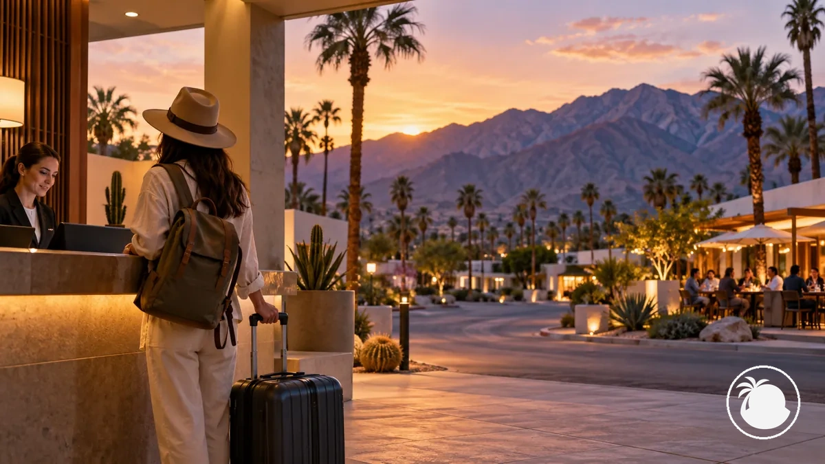 Llegada tardía a Palm Springs con un itinerario local comprimido para el día 1