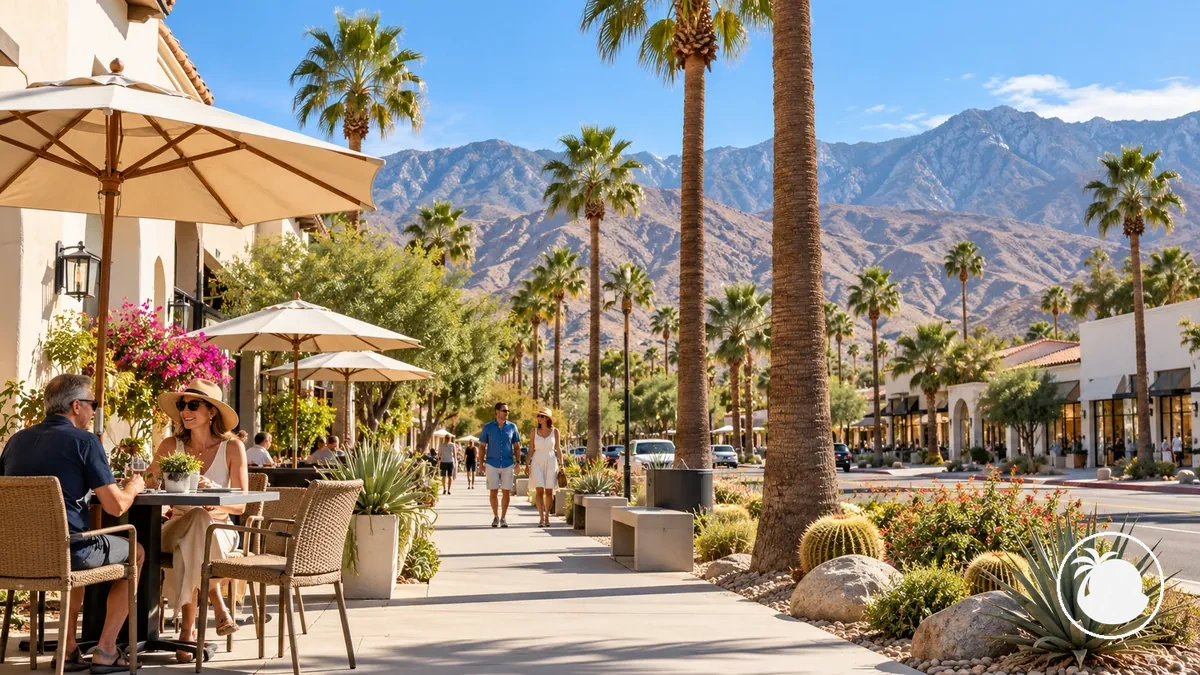Ambiente tranquilo em Palm Springs para um dia final flexível antes da partida